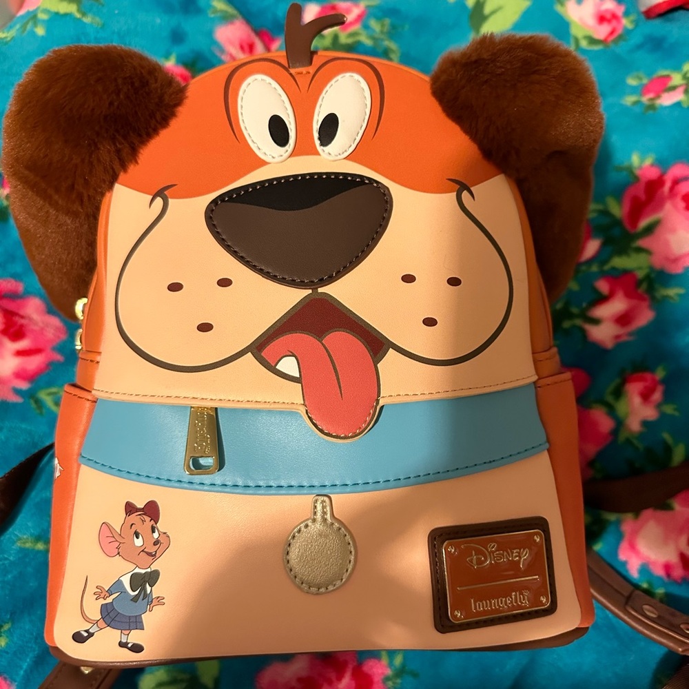 Loungefly Disney The Great Mouse Detective Toby Figural Mini Backpack